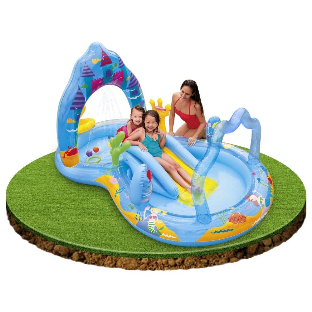 intex paddling pool with slide