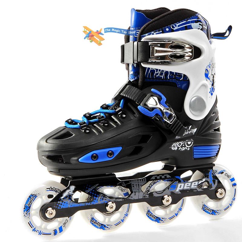 Childrens Adults Kids Boys Girls 4 Wheel Adjustable Inline Skates