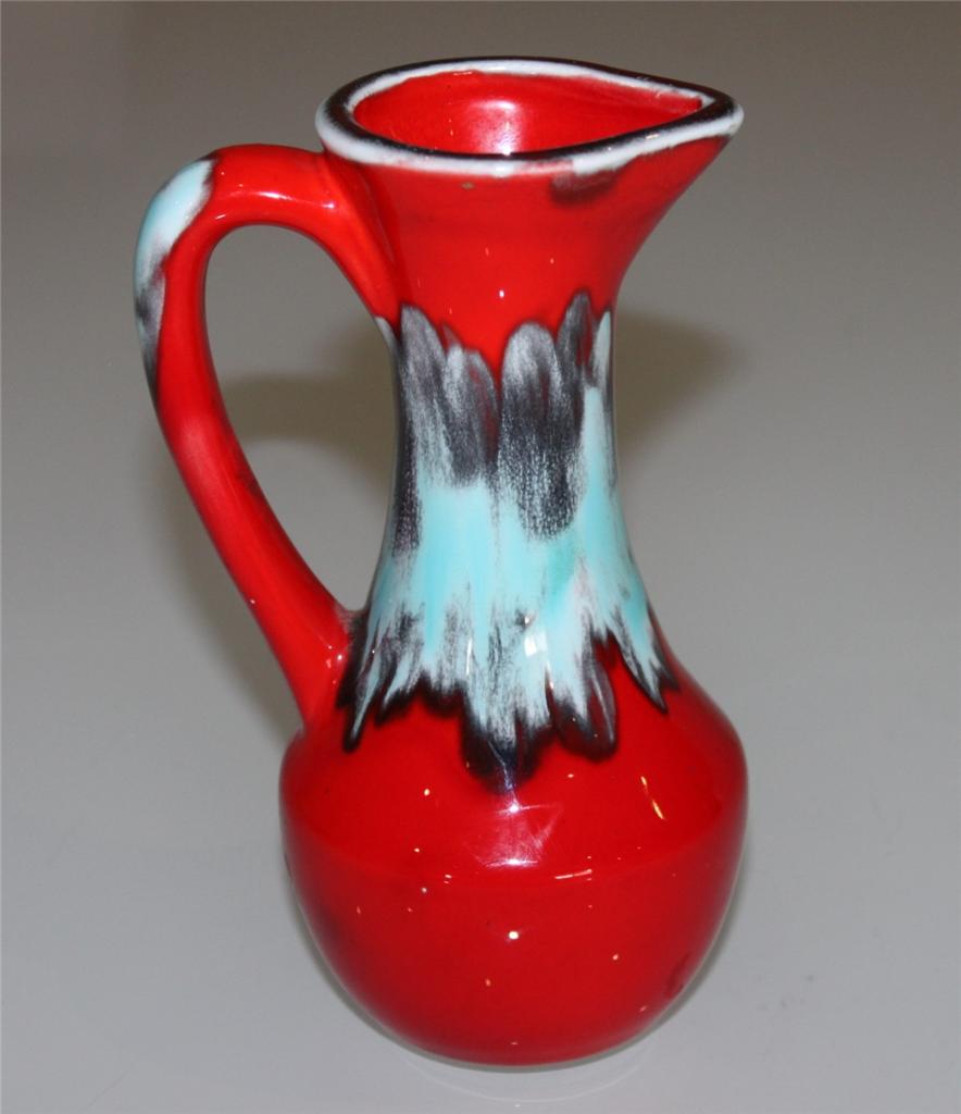 Vintage Drip Glaze Pottery Vase Made in Japan eBay