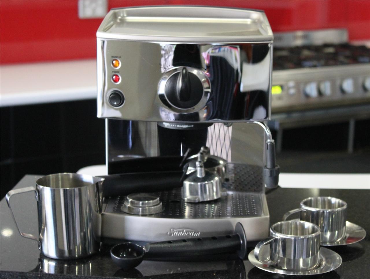 Sunbeam EM4800 Cafe Crema Espresso Coffee Machine eBay
