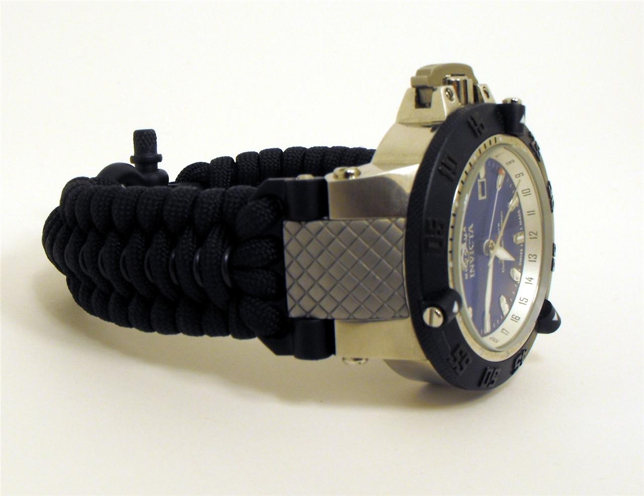 Tactical ParaCord Watch Band fits Invicta Sub Aqua Noma III eBay
