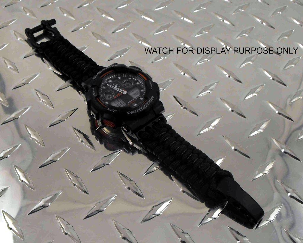 Tactical Paracord Watch Band 16mm Fits Casio GShock eBay
