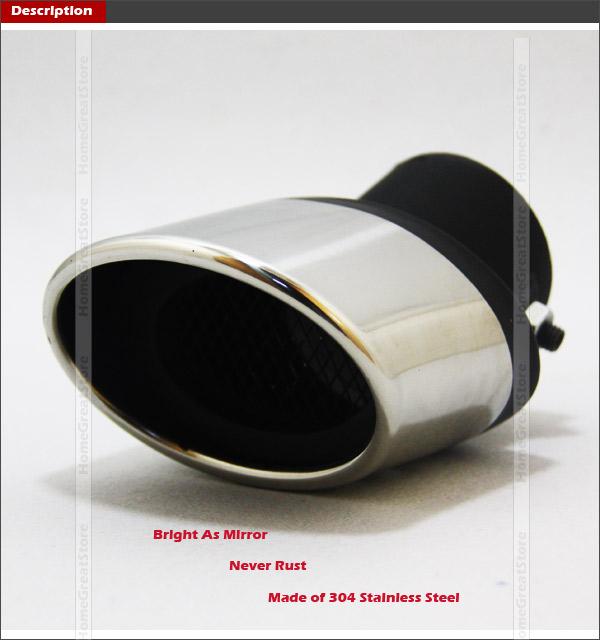 New 304 Stainless steel Chrome Exhaust Muffler Tip For KIA SOUL 2010 2011 2012 eBay