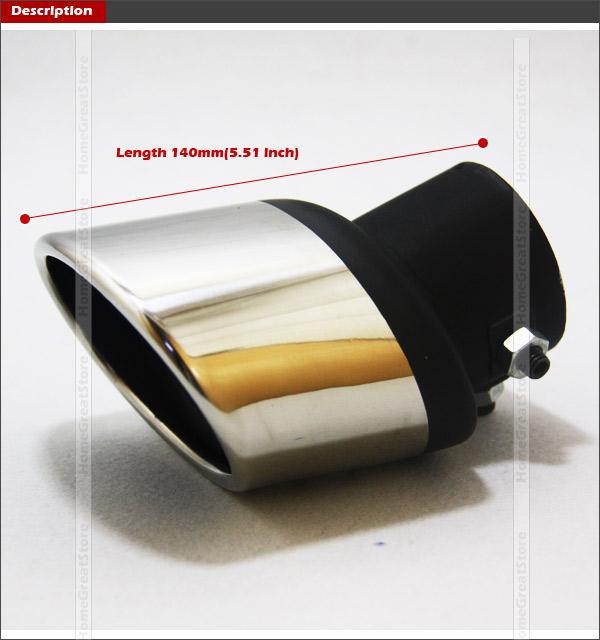 New 304 Stainless steel Chrome Exhaust Muffler Tip For KIA SOUL 2010 2011 2012 eBay