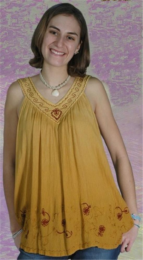 GYPSY-ROSE-Tank-Top-Hippie-Hippy-Boho-Gypsy-Indian-Ombre-Smock-by-GEETA