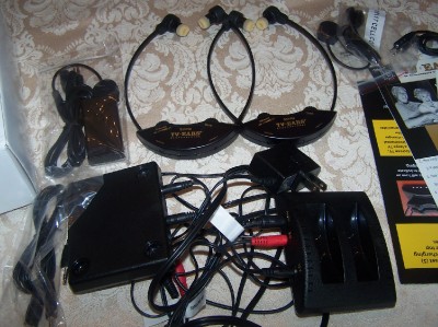 Headsets Wireless on Tv Ears Professional Wireless Listening System 2 Headphones Headsets