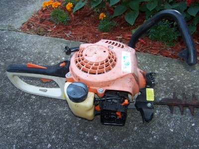 hedge stihl trimmer sided hs45 hs repair cut double parts