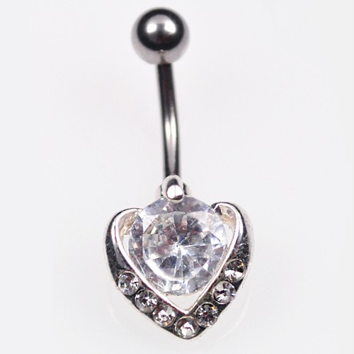 [UK SELLER] SURGICAL STAINLESS STEEL DANGLY BELLY BARS / NAVEL BARS