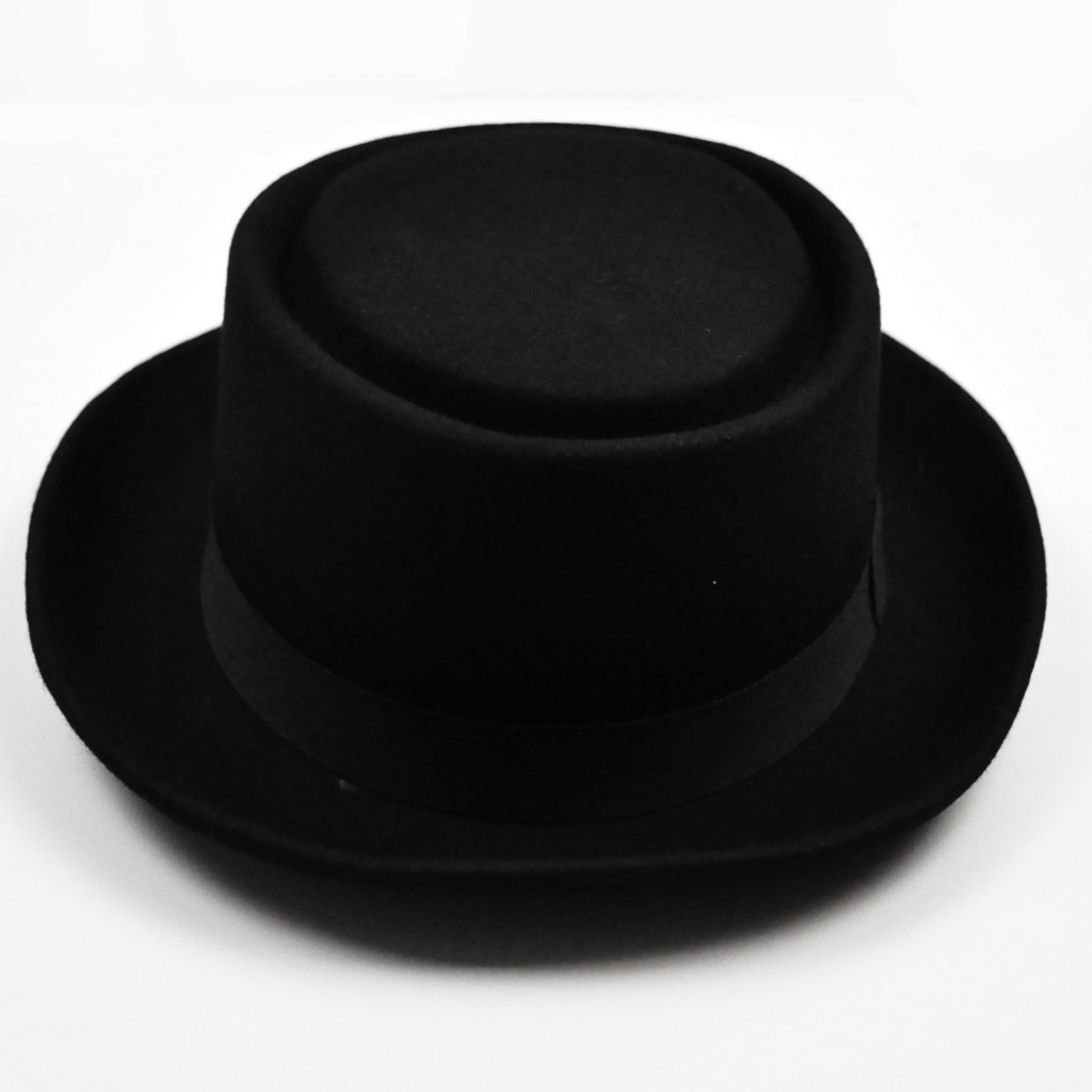 [UK SELLER] BRAND NEW PORK PIE STYLE MENS WOOL TOP HAT HATS BLK COLOUR 3 SIZE eBay