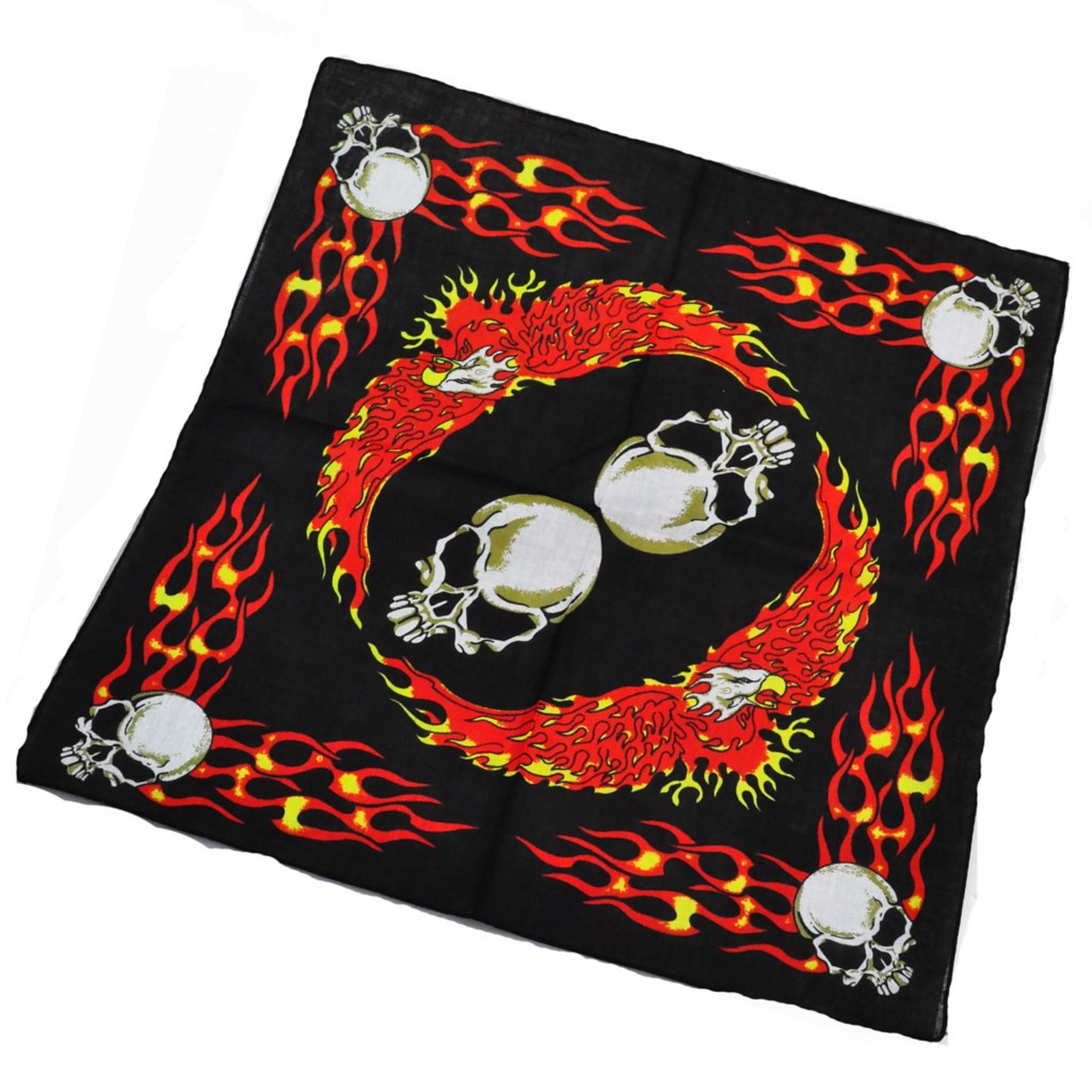 Dondor Bandanas Pack Of 12 - Neon, Pirate & Animal Print Themes, 20x20 Inch Polyester