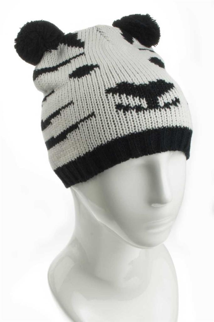 [UK SELLER] WOMEN GIRL KNITTED ANIMAL HATS EAR WARMER HAT EAR MUFFS