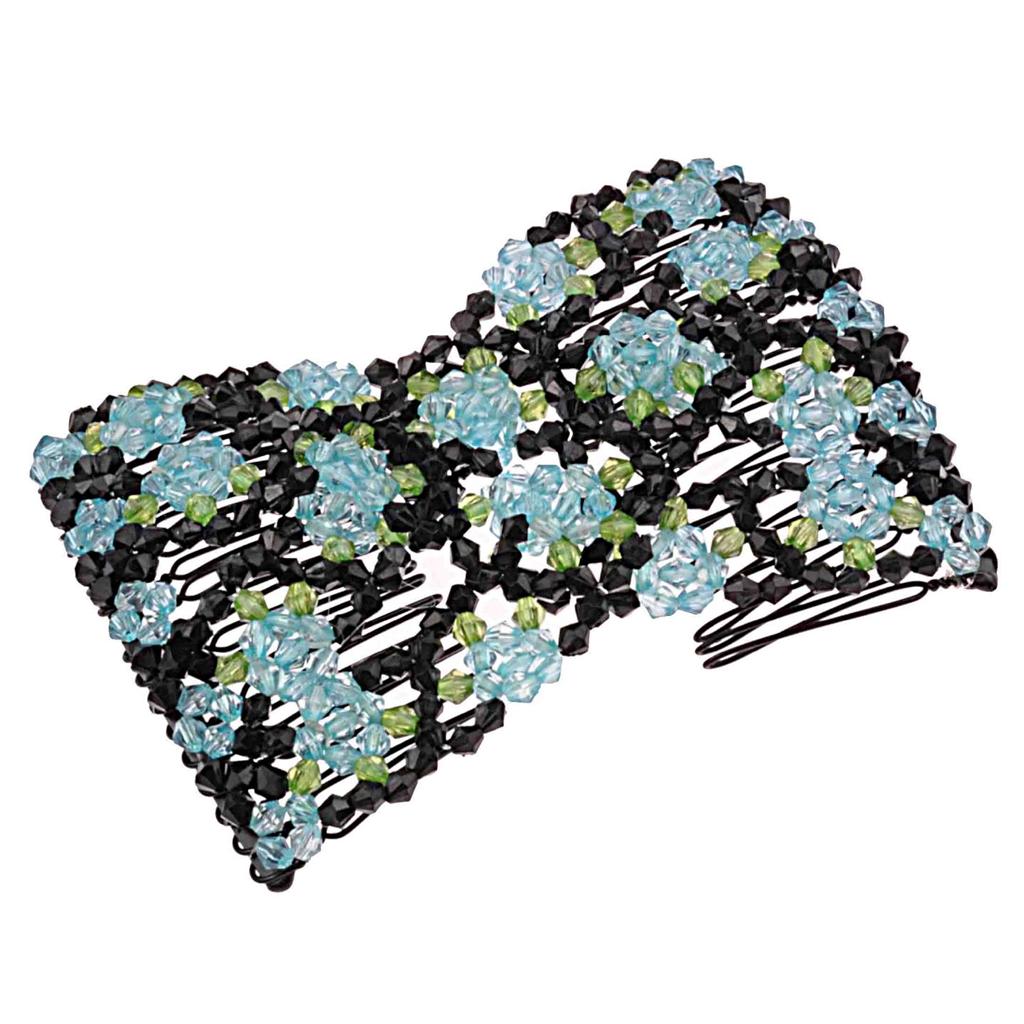 [UK SELLER] Easy Magic Beads Double Hair Comb Clip Stretchy Hair Combs Clips eBay