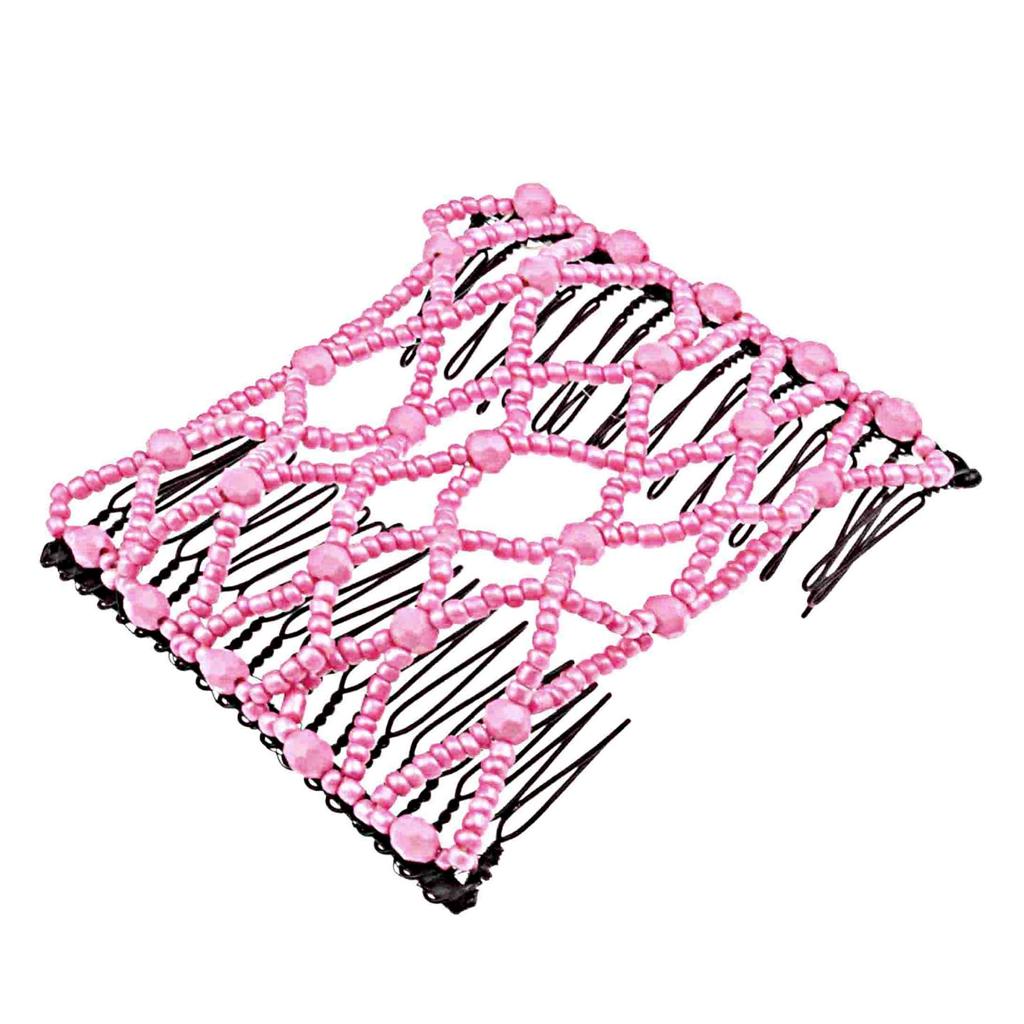 [UK SELLER] Easy Magic Beads Double Hair Comb Clip Stretchy Hair Combs Clips eBay