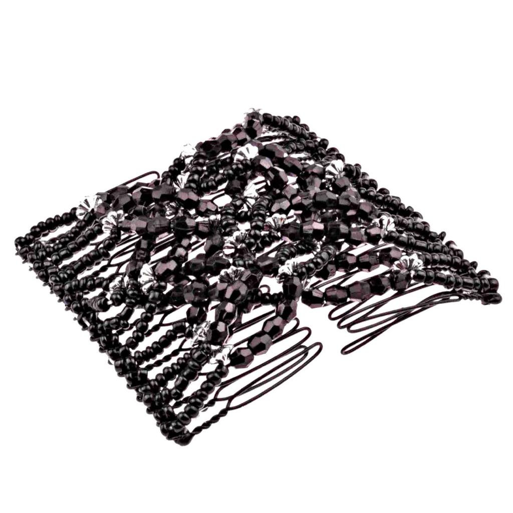 [UK SELLER] Easy Magic Beads Double Hair Comb Clip Stretchy Hair Combs Clips