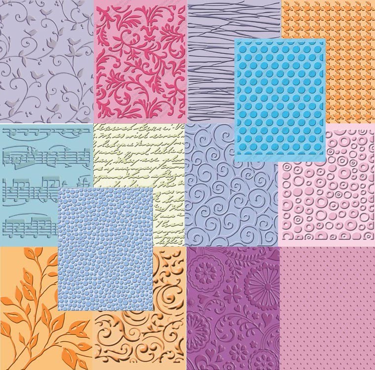 New Provo Craft A2 CUTTLEBUG EMBOSSING FOLDERS Textured Diecuts fc