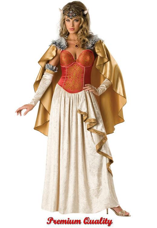 Adult Viking Princess Warrior Womens Halloween Costume Fancy Dress Up