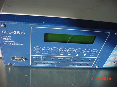 sel-351s schweitzer relay meter control faut locator w/ adapter