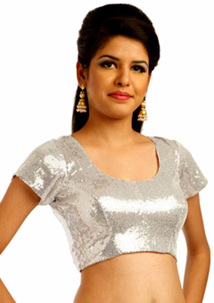 silver blouse indian