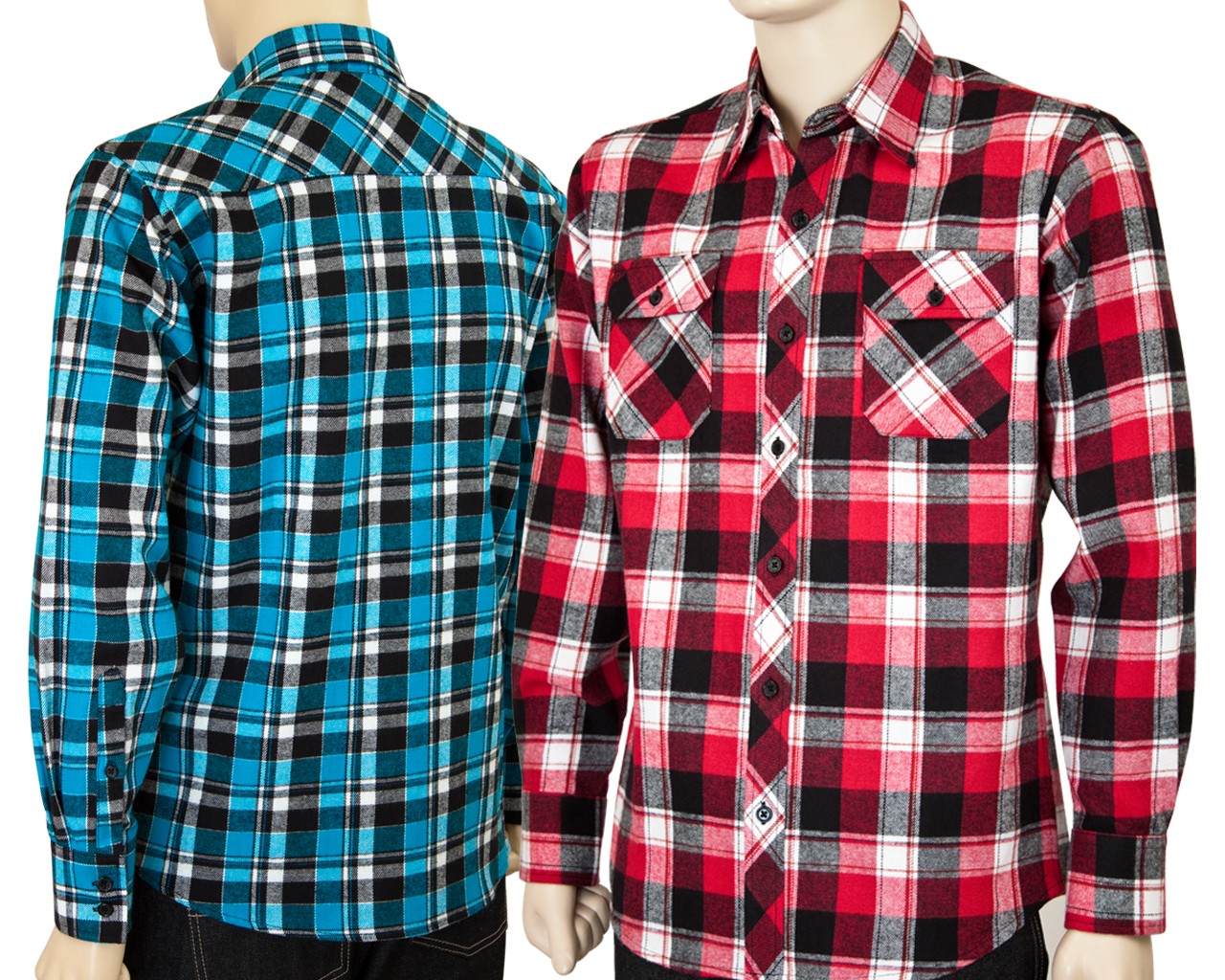 Men's Slim Fit Flannel Long Sleeve Shirts w/ Multi Colors & Patterns eBay