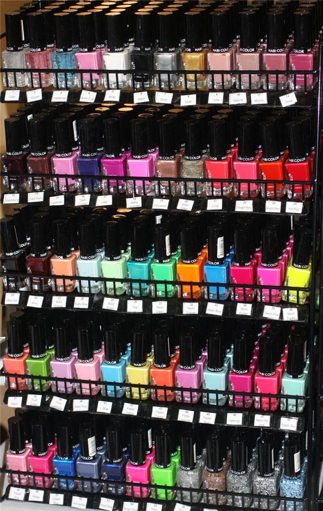 108pcs Nail Polish Nabi Square Glass Bottle Nail Polish Wholesale Lot