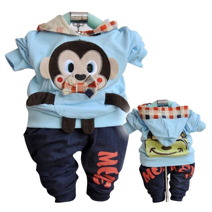 New baby kids boys outerwear and pants set boys spring autumn Clothing