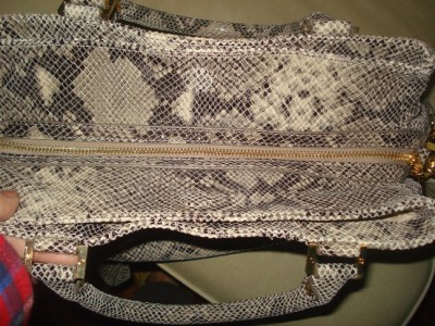 Tory Burch Audra Large Satchel on 100 Authentic Tory Burch Audra Python Satchel Bag Ebay