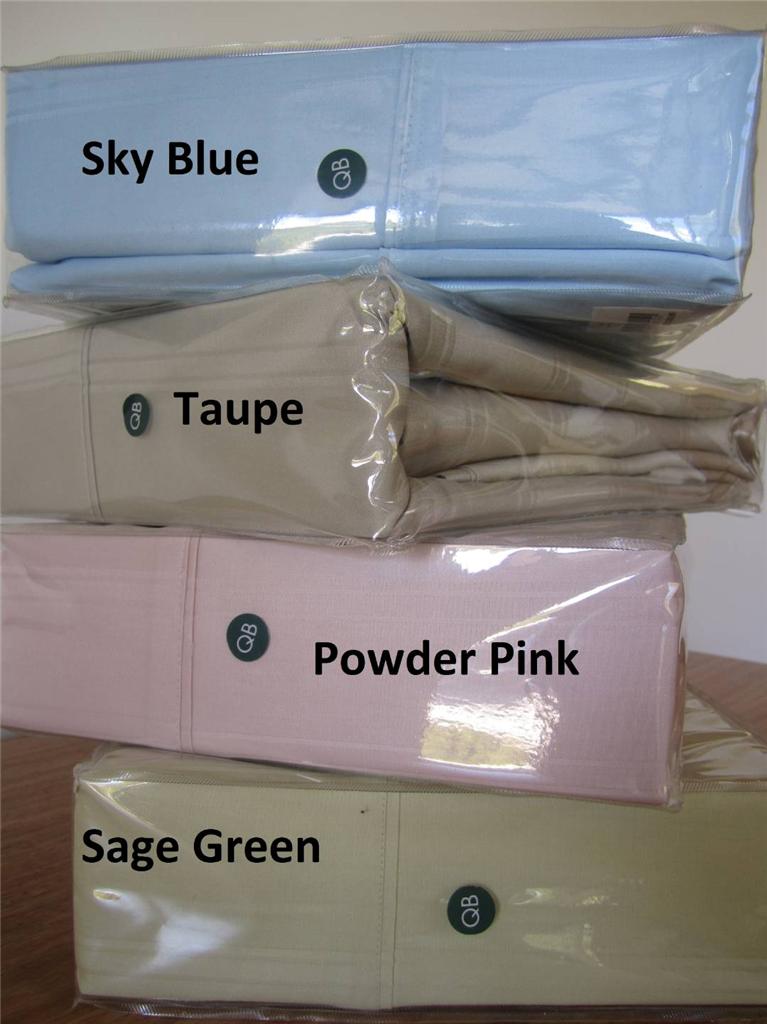 NEW Finch Luxury Queen BED Sheet SET 100 Cotton Sateen Light