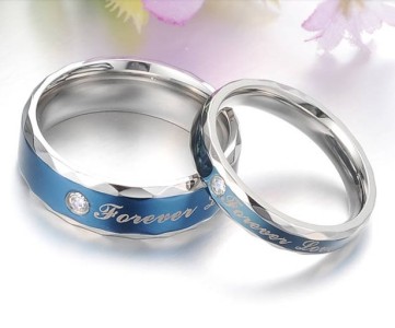 ... Ring Set Wedding Lover Couple Pair Engagement Wedding Band For HimHer
