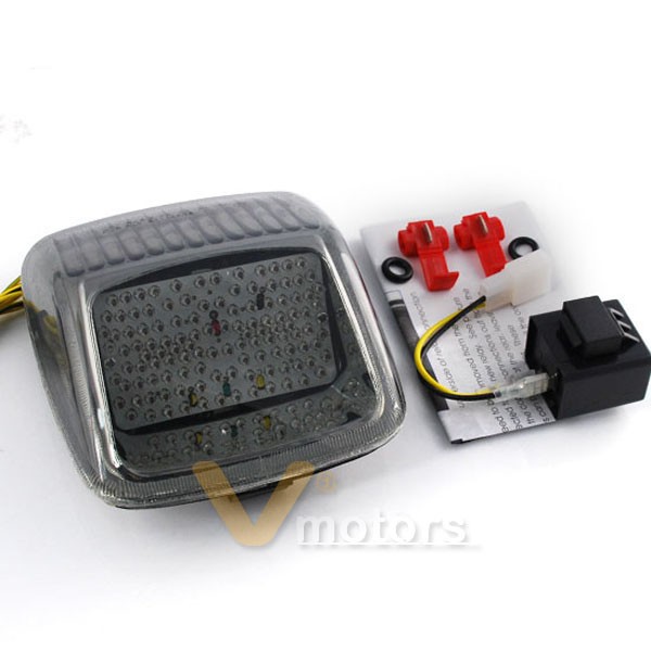 Harley tail lights with integrated turn signals