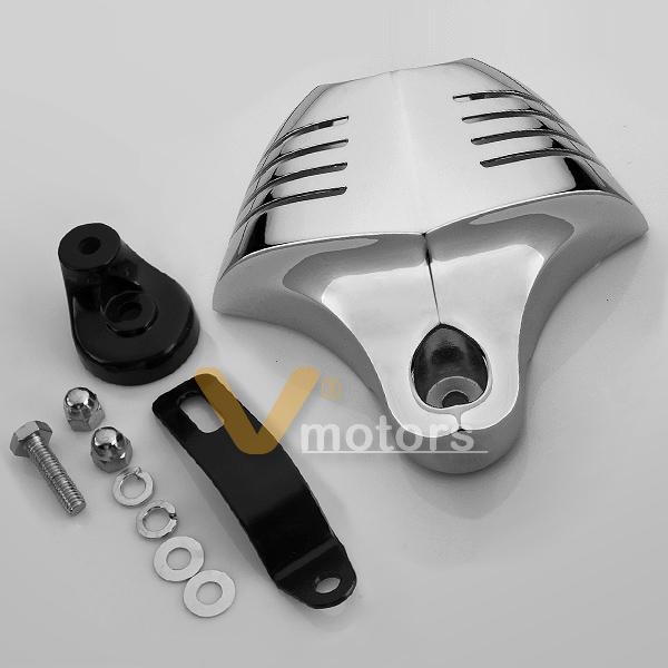Custom Motorcycle Chrome Horn Cover for 9212 Harley Softail Dyna Glide