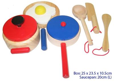 Boys Play Kitchen on New Childrens Toy Wooden Kitchen Cooking Set 9pc   Ebay