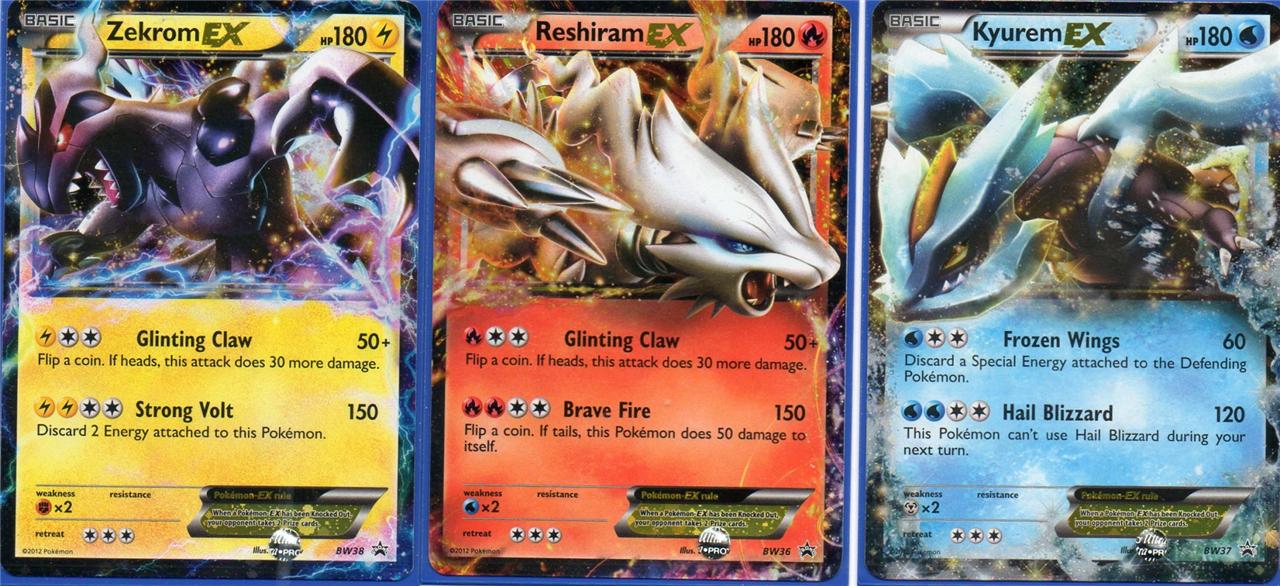 Pokemon Reshiram Ex Or Kyurem Ex Promo You Choose On Popscreen