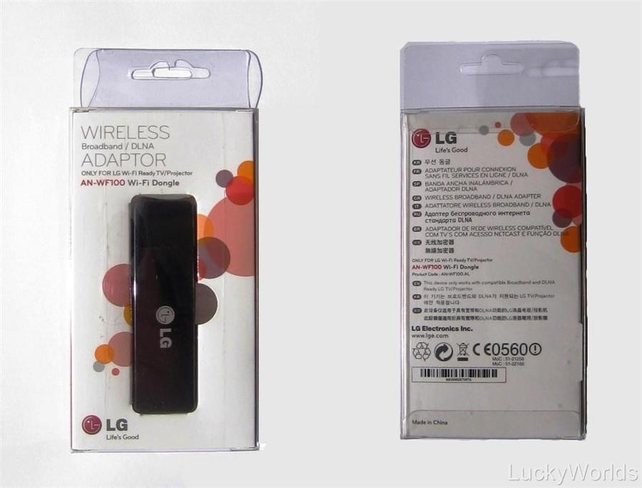Brand New LG Dongle, ANWF100 Wireless WiFi USB Adaptor, Dongle, DLNA