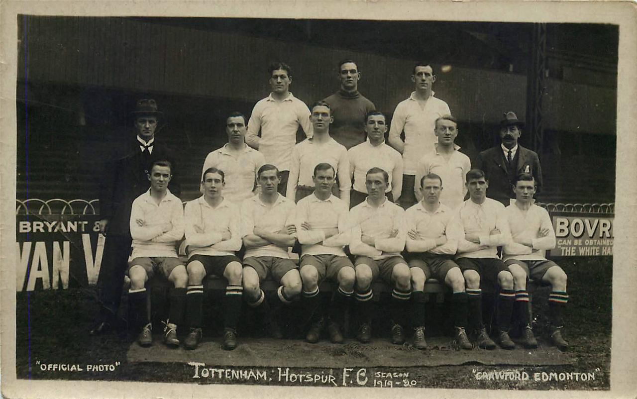 Vintage Postcard Tottenham Hotspur FC Season 1919 20 Crawford