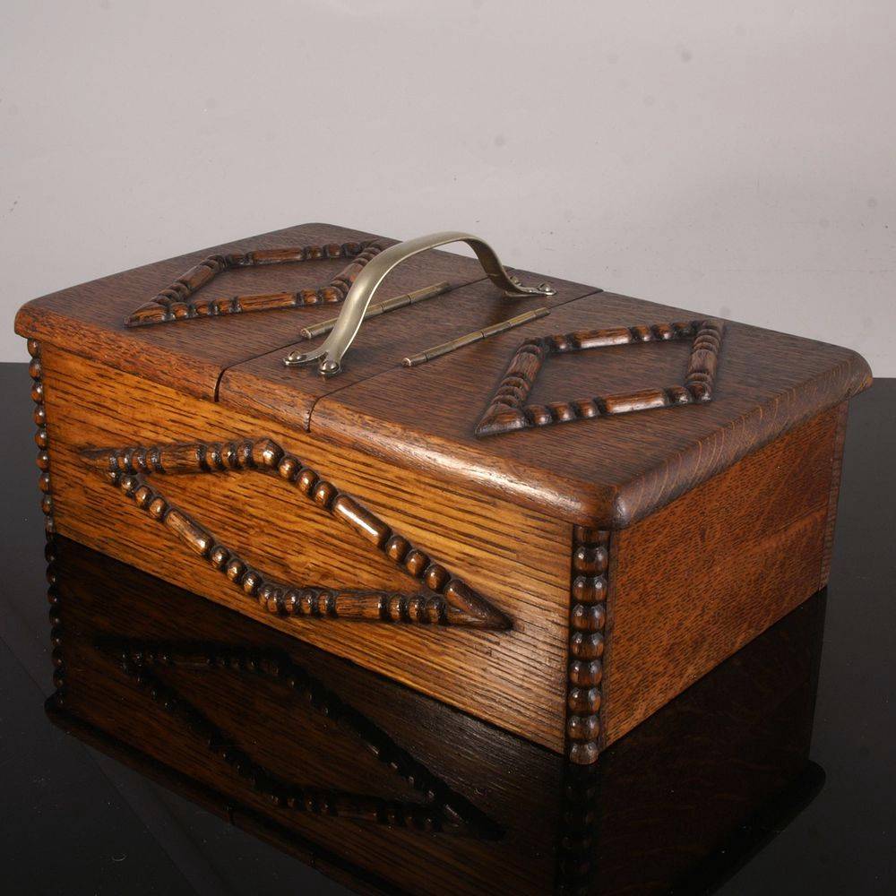 Antique Oak Cigar Humidor eBay