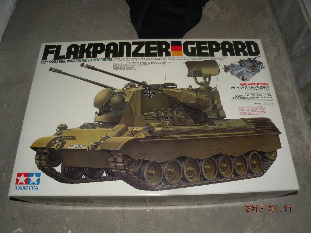 TAMIYA R/C TANK 1/16 GERMAN FLAKPANZER GEPARD KIT 56003 eBay