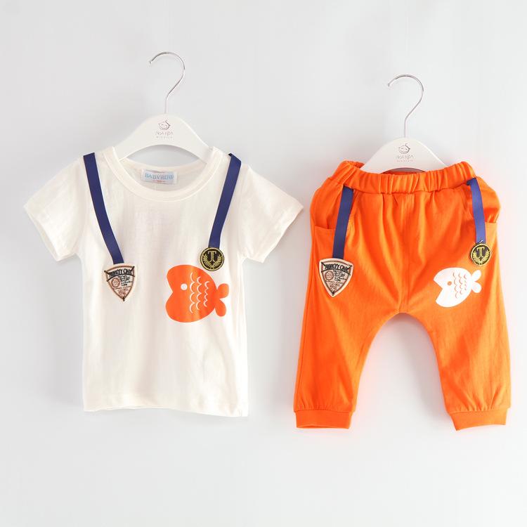 Pcs Baby Boys Cotton Summer Clothes Tops Pants Outfits Pcs Baby Boys Cotton Summer Clothes Tops Pants Outfits