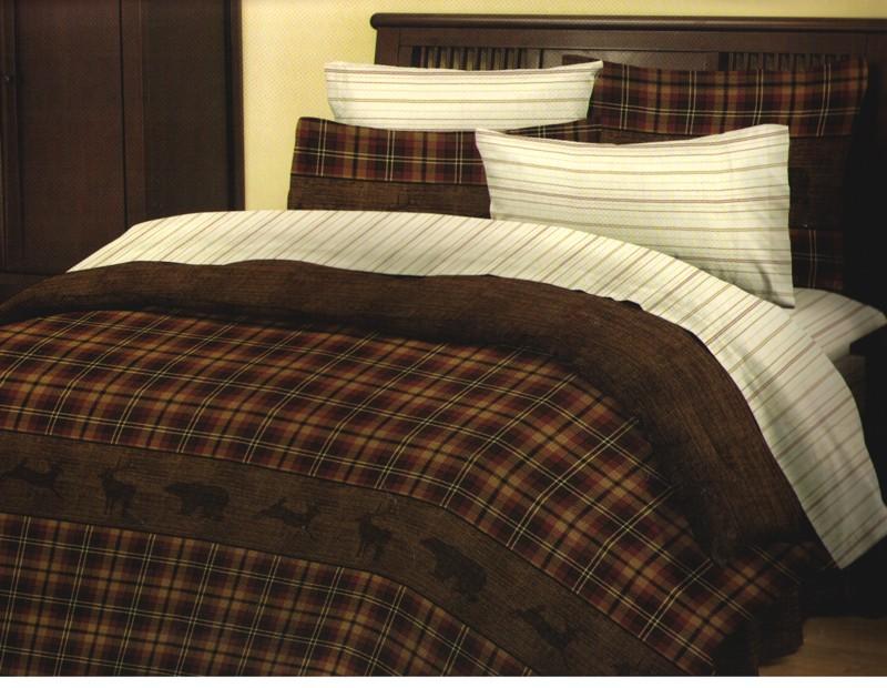 New Bear Deer Lodge Cabin Comforter Set W Sheets Queen Full Twin