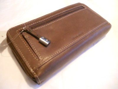 Rolfs Chocolate Double Ziparound Genuine Leather Wallet | eBay
