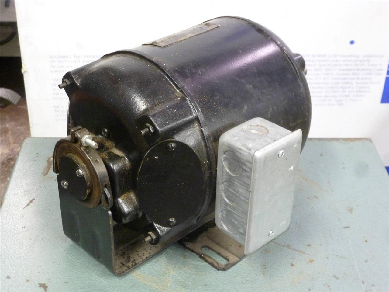 Vintage Wagner 115 VDC DC Electric Motor 1/6 HP Antique Direct Current