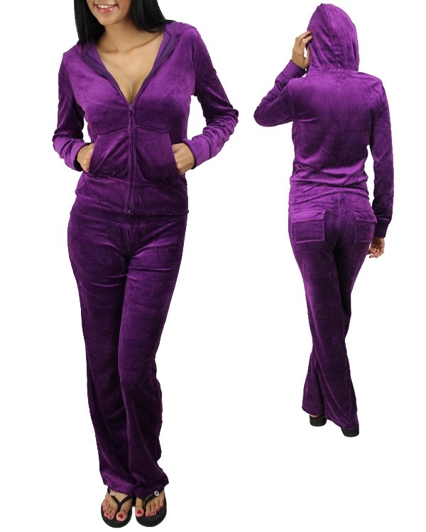 ladies velour sweatsuit