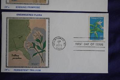 ndangered Flora 15C Stamps 4 FDCS CWP S