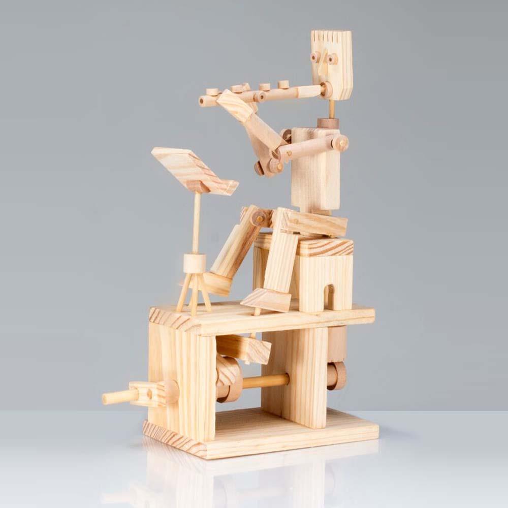 Timberkits Mechanical Self Assembly Wooden Construction Moving Model