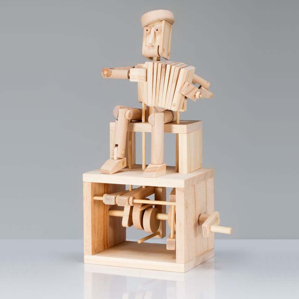 Timberkits Mechanical Self Assembly Wooden Construction Moving Model