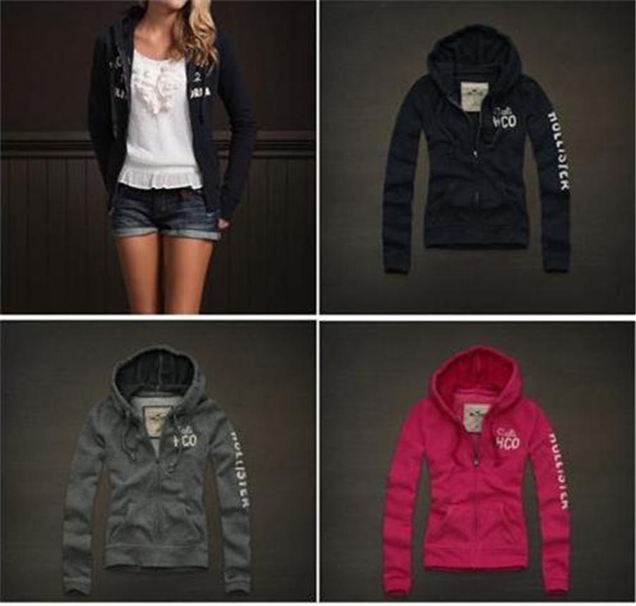 NEW 201112 Hollister Women S M L Zip Up Hoodie Boomer Beach Navy Pink