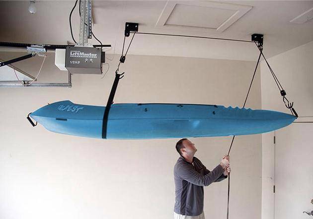 Hoist Lift Pulley System Ceiling rack Hook Garage rack Storage | eBay