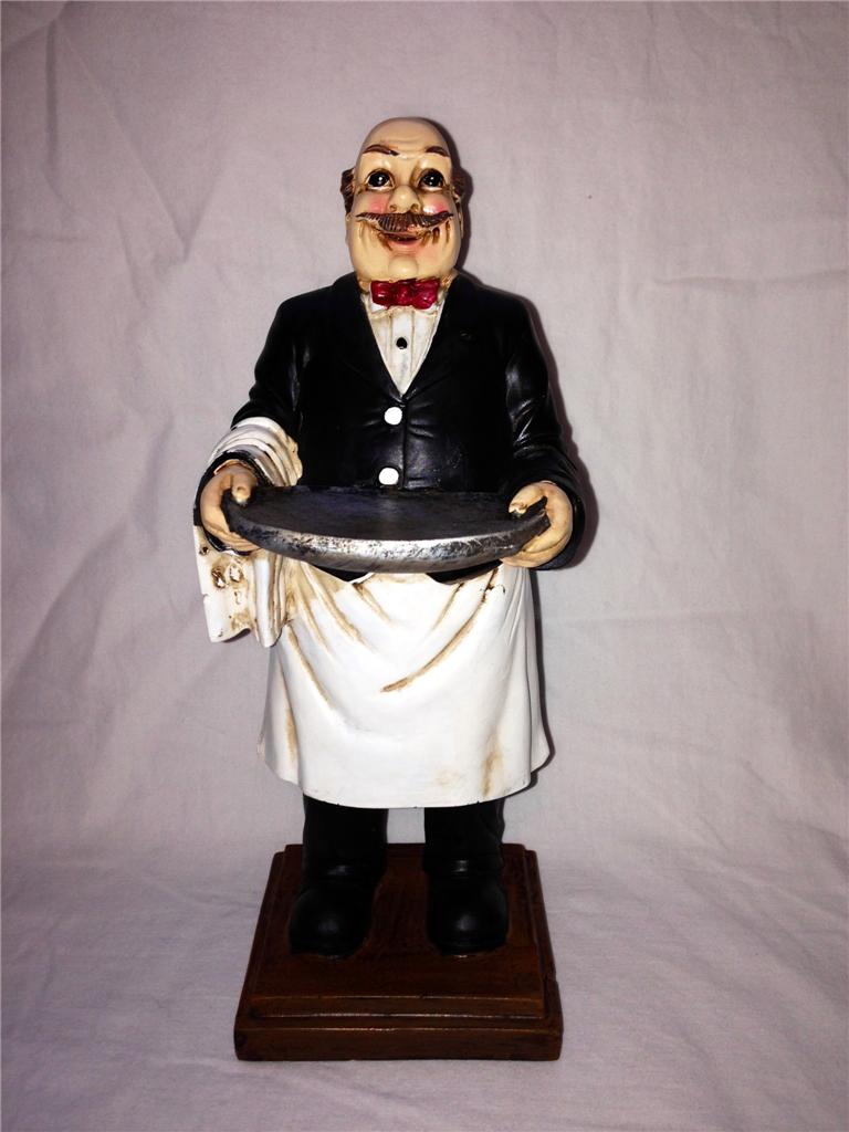 FAT CHEF FRENCH BISTRO ITALIAN STATUE FIGURINE HOME INTERIOR KITCHEN