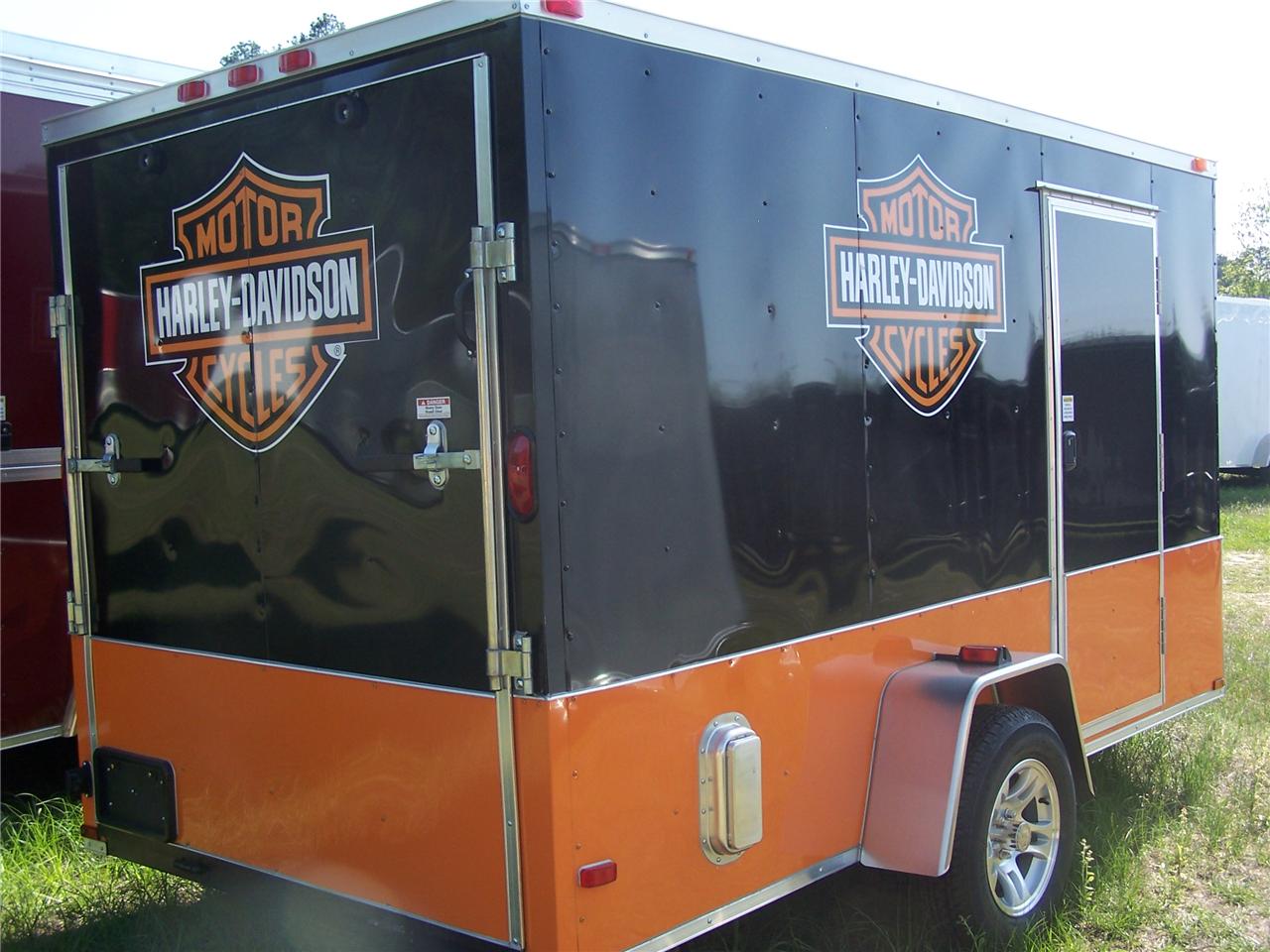 NEW 6X12 SINGLE AXLE DIAMOND CARGO ENCLOSED MOTORCYCLE ATV TRAILER