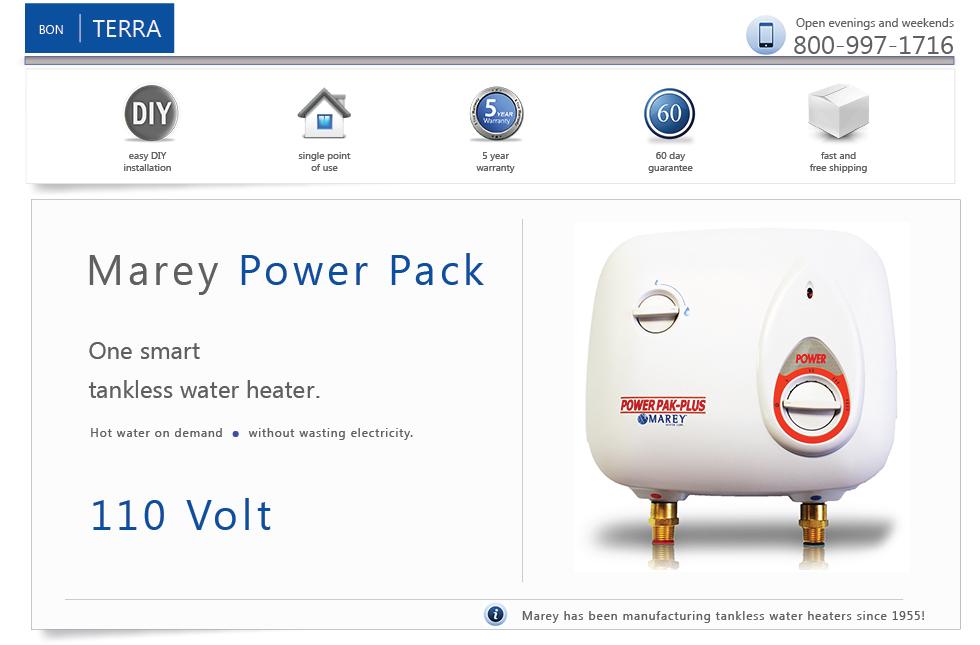 110 Volt Electric Tankless Instant OnDemand Hot Water Heater 2 GPM