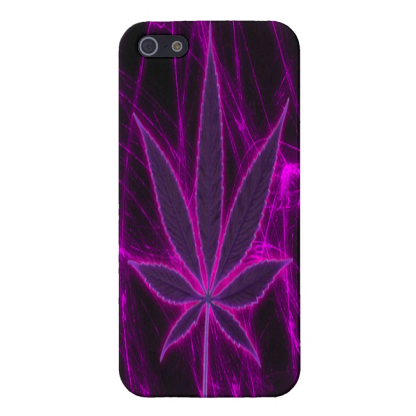 Marijuana Pot 420 Weed Indica Cannabis Purple Cover Case iPhone 4/4S/5
